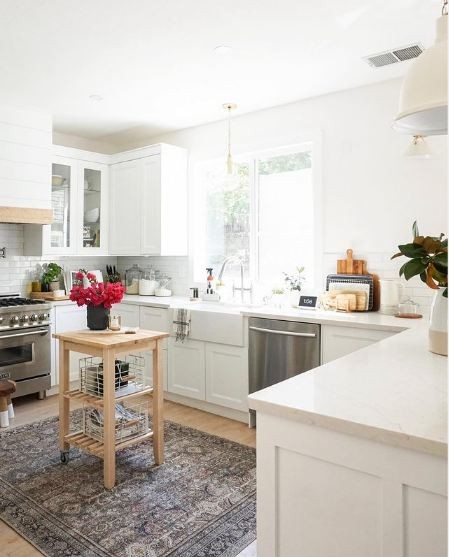 چرخ دستی در آشپزخانه کوچک چرخ دستی در آشپزخانه کوچک