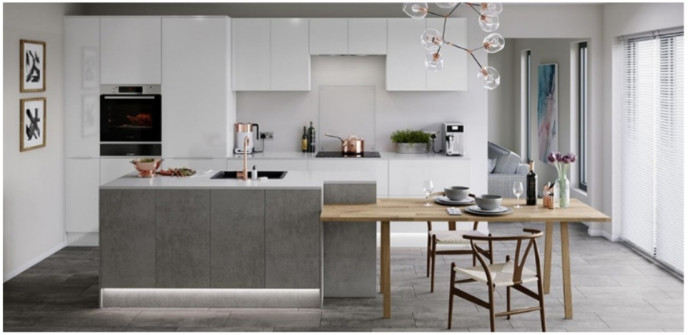 کابینت های گلاس مات کابینت ام دی اف مات