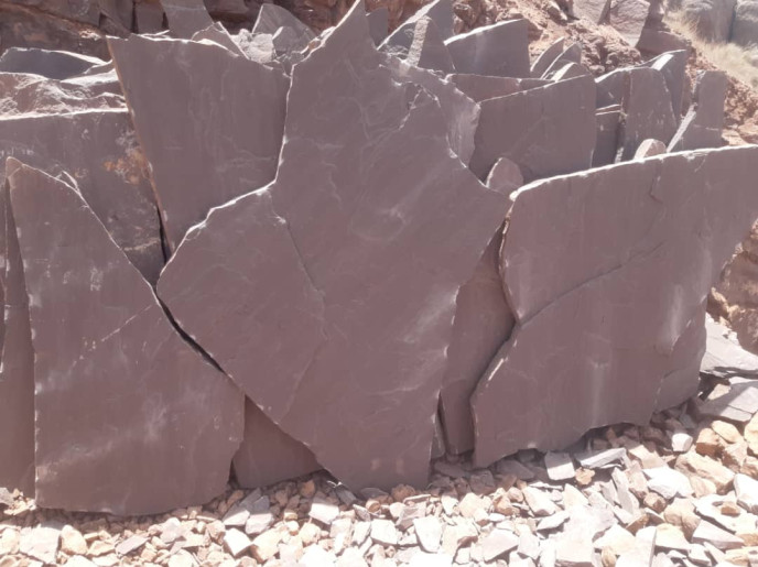 انواع سنگ ورقه ای سنگ ورقه ای قهوه ای