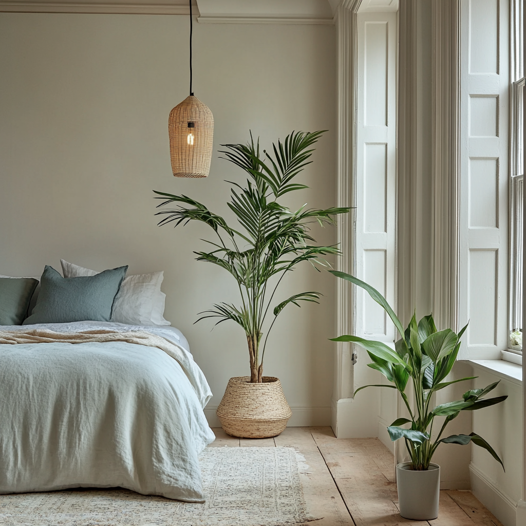 چیدمان گیاهان آپارتمانی در اتاق خواب چیدمان گیاهان آپارتمانی در اتاق خواب