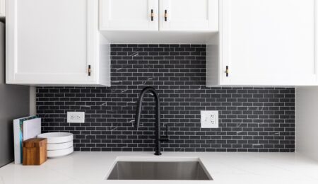 luxury kitchen backsplash کاشی بین کابینتی جدید مشکی