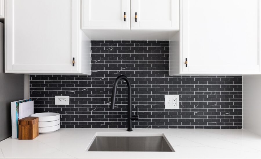 کاشی بین کابینتی جدید مشکی