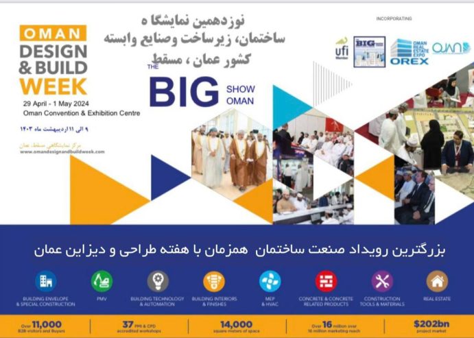 نمایشگاه ساختمان مسقط عمان 2024 | نمایشگاه زیرساخت و دکوراسیون عمان