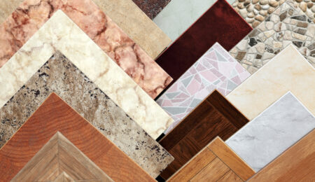 Samples of a ceramic tile in shop انواع کاشی و سرامیک دیواری