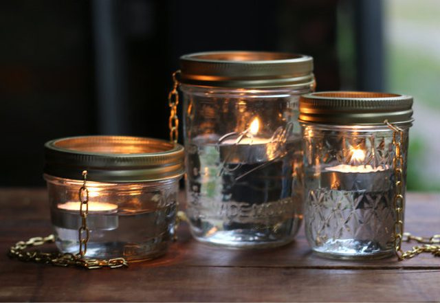 ساخت آباژور با شیشه مربا ساخت آباژور با شیشه مربا