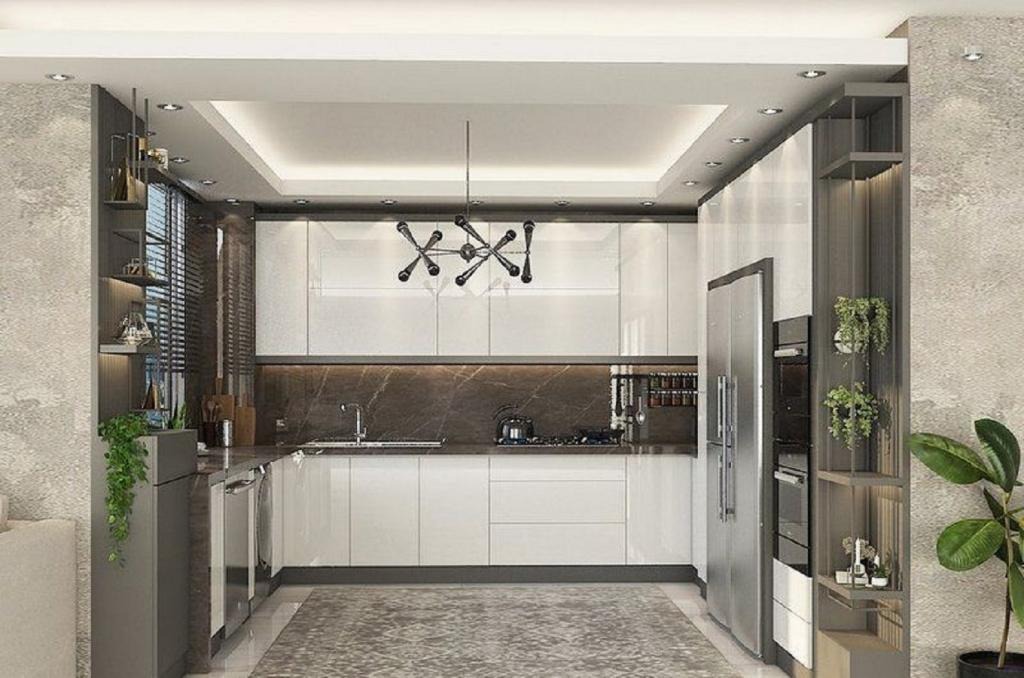 مدل کابینت های‌گلاس آشپزخانه ایرانی جدید