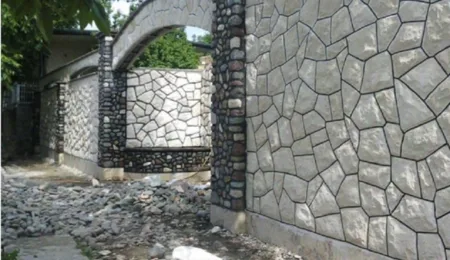 اجرای دیوار ویلا با سنگ های زیبا و منحصر به فرد مالون