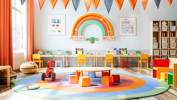 طراحی و اجرای دکوراسیون داخلی و چیدمان مهد کودک ها