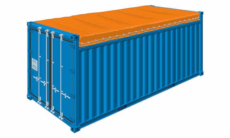 کانتینرهای روباز (Open Top Containers): کانتینرهای روباز (Open Top Containers):