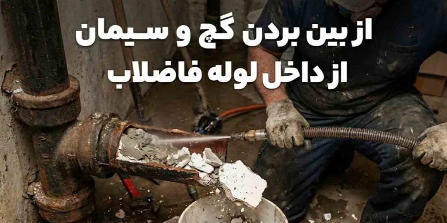 از بین بردن گچ و سیمان از داخل لوله فاضلاب از بین بردن گچ و سیمان از داخل لوله فاضلاب (۵ روش تضمینی)