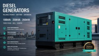 فروش ژنراتور دیزلی 100، 250 و 350 کاوا | آماده تحویل diesel
