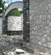 اجرای دیوار ویلا با سنگ های زیبا و منحصر به فرد مالون